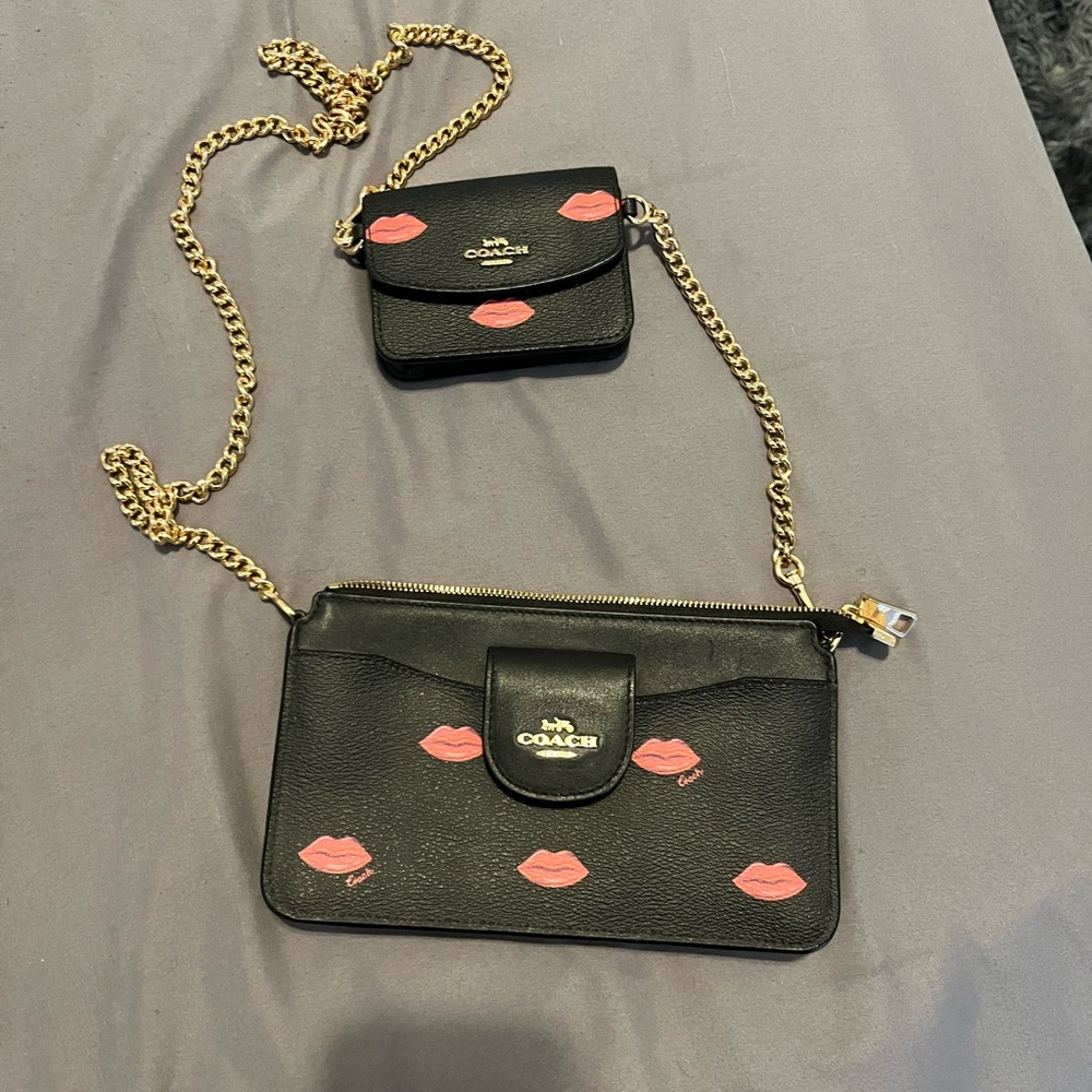 Coach outlet poppy crossbody with coin purse